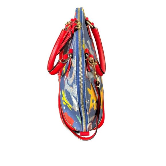 Dooney & Bourke Blue Canvas Handbag - Picture 3 of 8